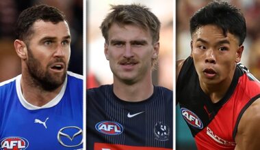 Roos veteran axed, Pies drop recruit, Bombers make FOUR changes