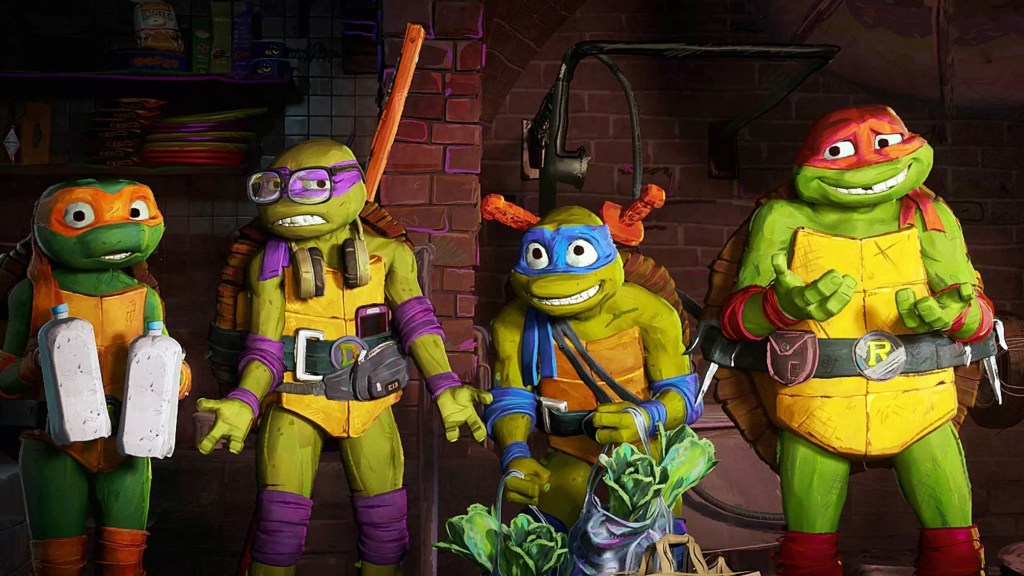 A still from Teenage Mutant Ninja Turtles: Mutant Mayhem (2023)