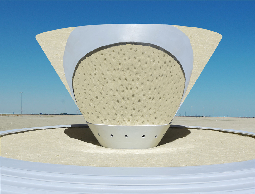 the interactive sand reflecting cone 7