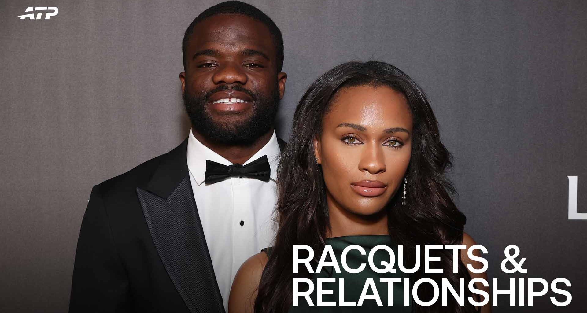 Frances Tiafoe and Ayan Broomfield at the Laver Cup in 2024.