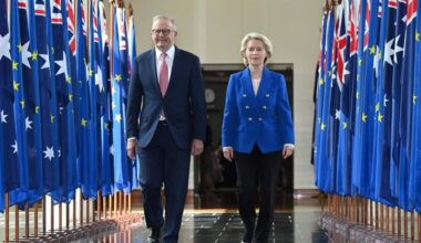 URSULA VON DER LEYEN AUSTRALIA VISIT