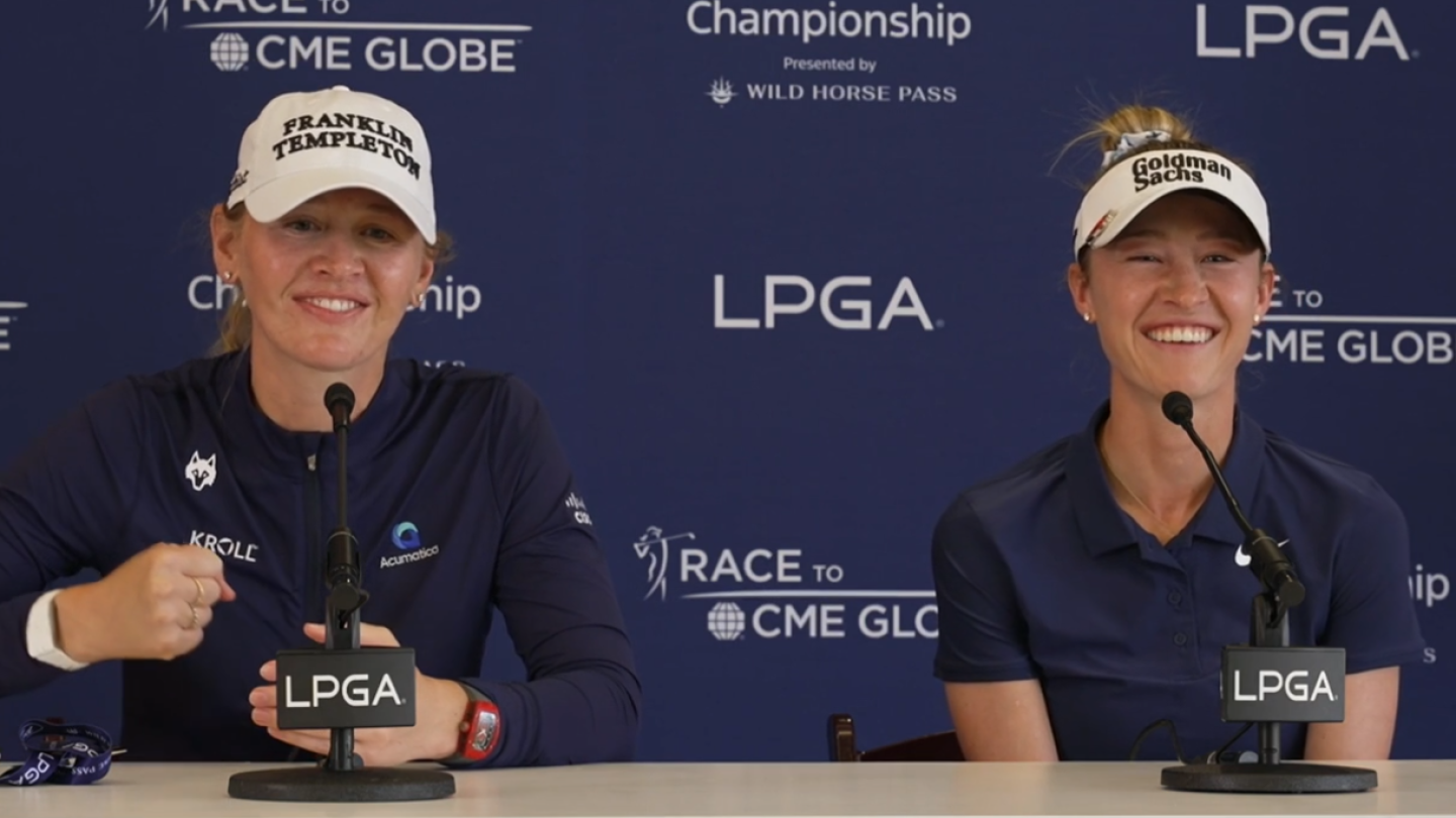 All smiles: Korda sisters back together for Ford Championship