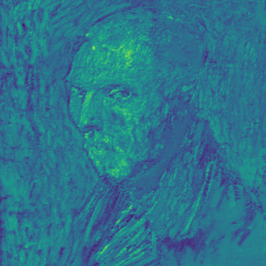 Art Recognition's AI models use various convolutional layers, highlighting both high- and low-level features, to detect patterns, edges and textures.