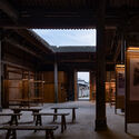 © Qingshan Wu Village Cinema / Atelier Guo - Interior Photography, Dining room, Wood, Column, Beam