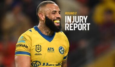 NRL Injury Report: Round 2