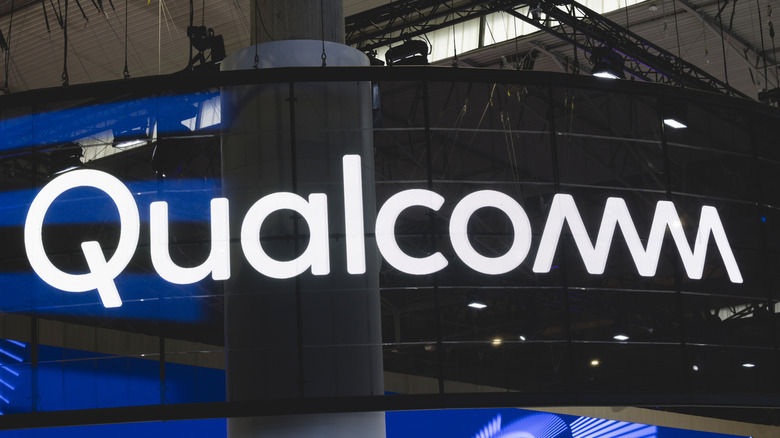 Qualcomm logo seen at MWC 2025.