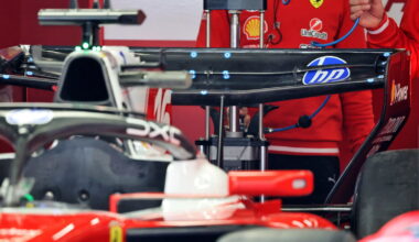 Ferrari's unique 'upside down' rear wing