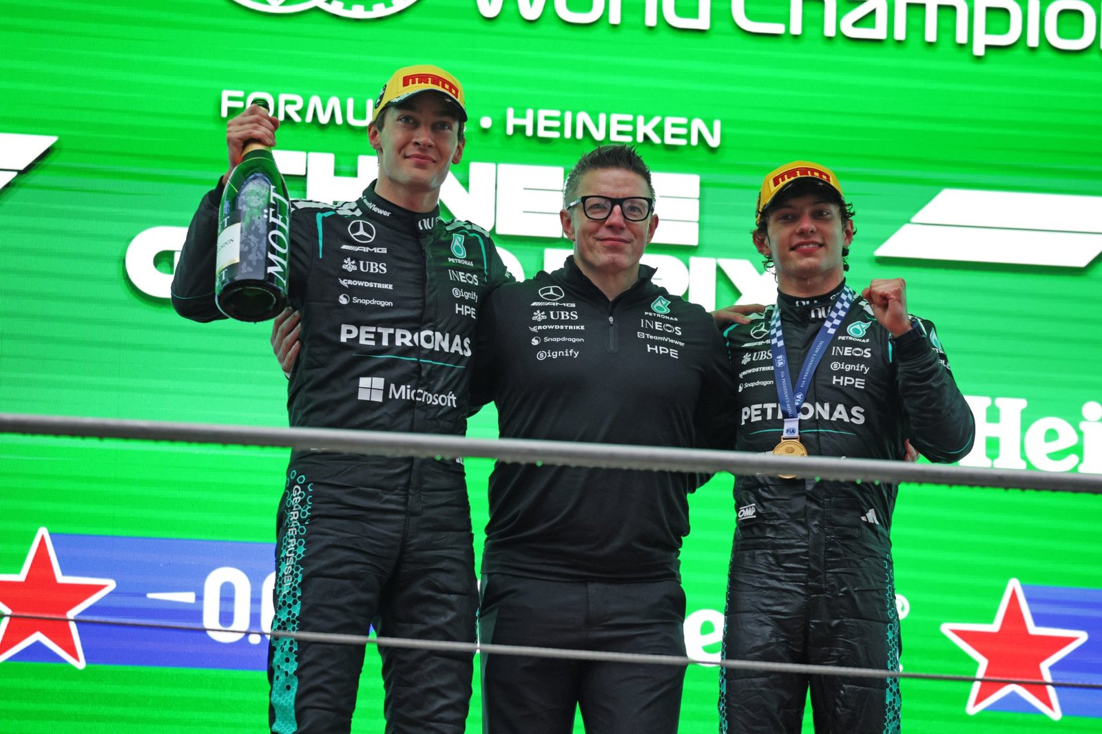 Mercedes has qualified on pole and won both grands prix so far in 2026