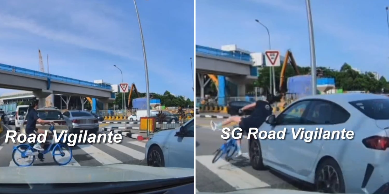 To dismount or not? Car hits woman cycling across zebra crossing in Marymount, online discourse follows