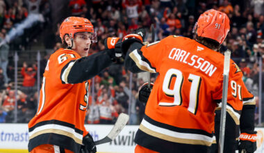 Gauthier scores twice, Ducks rally for shootout win against Flames