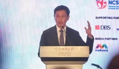 Guest of Honour Mr. Ong Ye Kung, Minister for Health and Coordinating Minister for Social Policies delivering his speech at WorkWell Leaders Awards 2026 at Conrad Singapore Marina Bay, on Apr 24, 2026.
