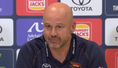 Matthew Nicks Round 4 press conference, Adelaide Crows loss to Fremantle Dockers, Alex Pearce smother, Good Friday, video, latest news