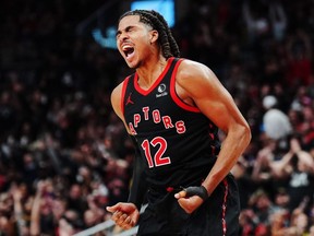 Collin Murray-Boyles of the Toronto Raptors