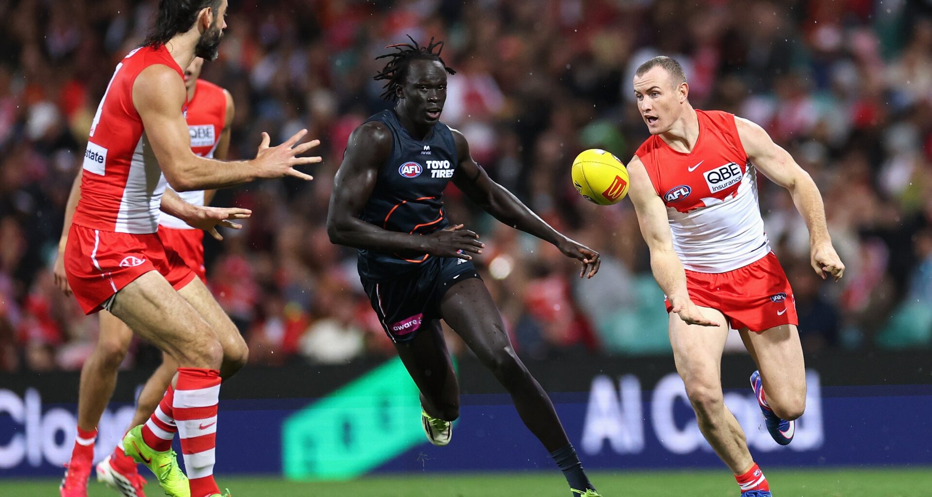 Record Sydney Derby crowd during highest attended AFL round of 2026