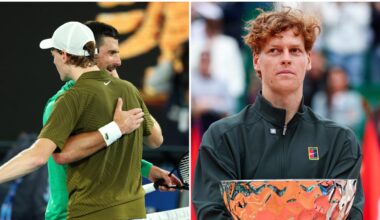 Jannik Sinner on verge of record fifth straight ATP Masters title, Carlos Alcaraz injury, Novak Djokovic Australian Open defeat