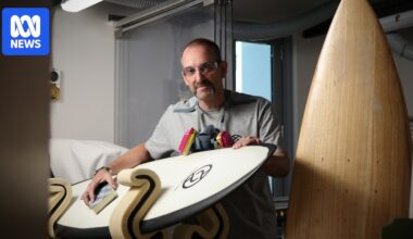 Wollongong researchers working to create shark-deterrent surfboard fins