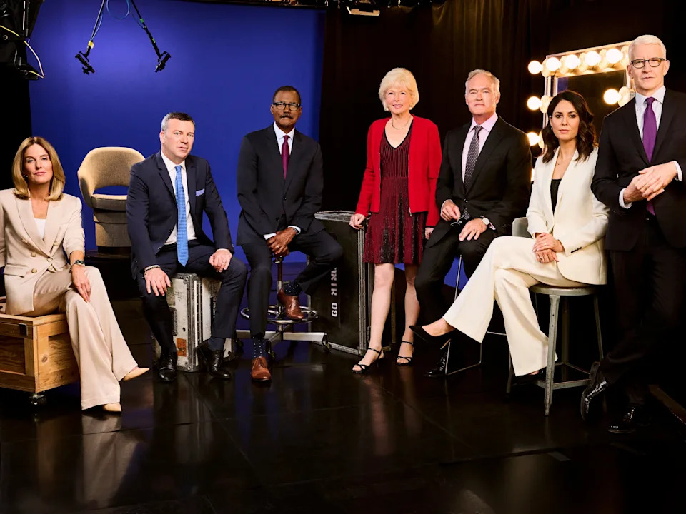 60 MINUTES Correspondents, Sharyn Alfonsi, L. Jon Wertheim, Bill Whitaker, Lesley Stahl, Scott Pelley, Cecilia Vega, and Anderson Cooper. / CBS Photo Archive / CBS via Getty Images