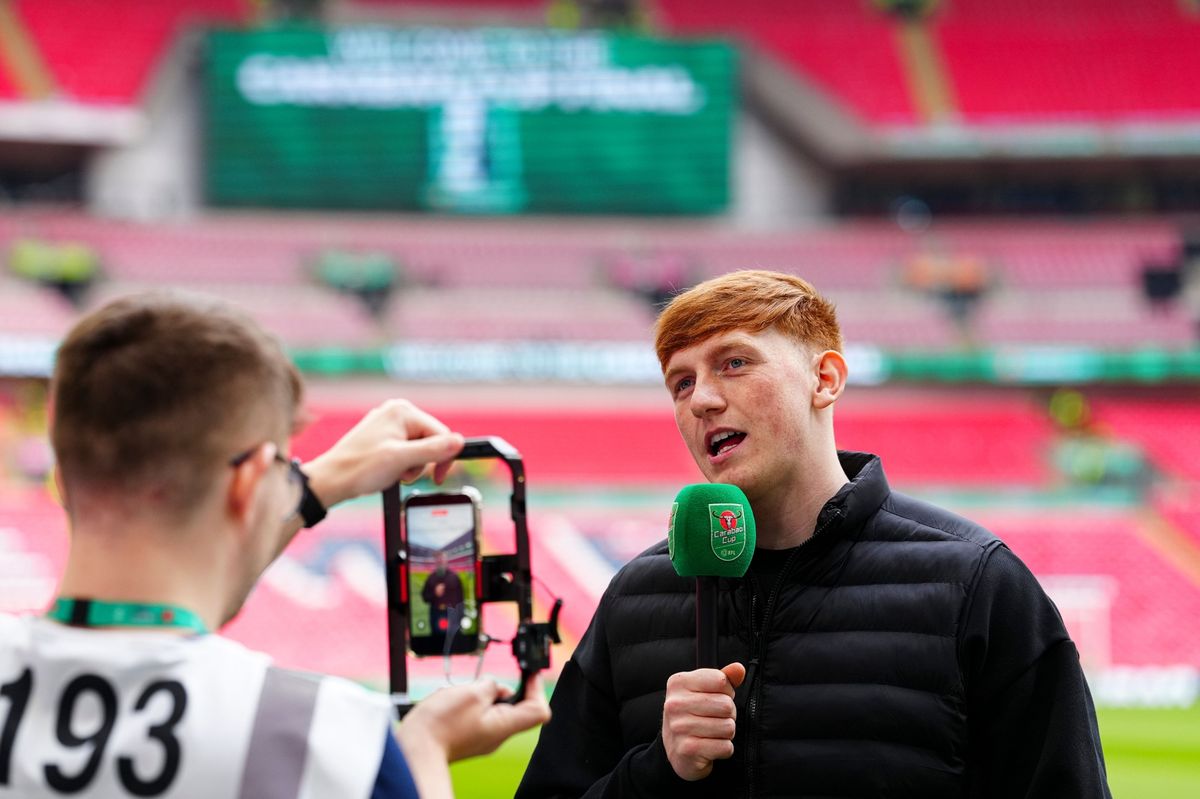 Angry Ginge pulled out a Wayne Rooney celebration after scoring at the Sidemen Charity Match