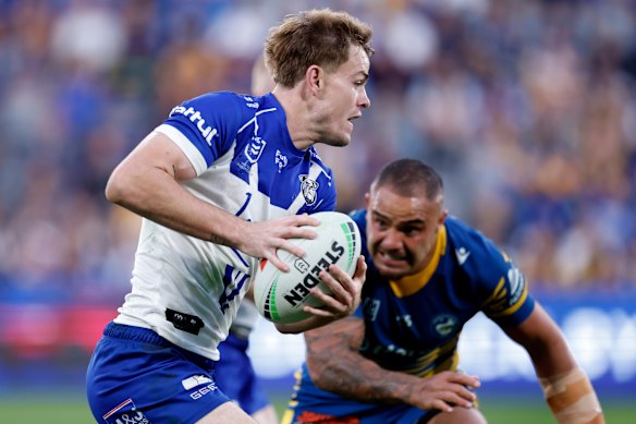 Bulldogs half Lachie Galvin has been hot and cold for the club this season. 