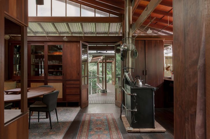The off-grid and self-sufficient home inspires a slower way of living, attuned to the weather.