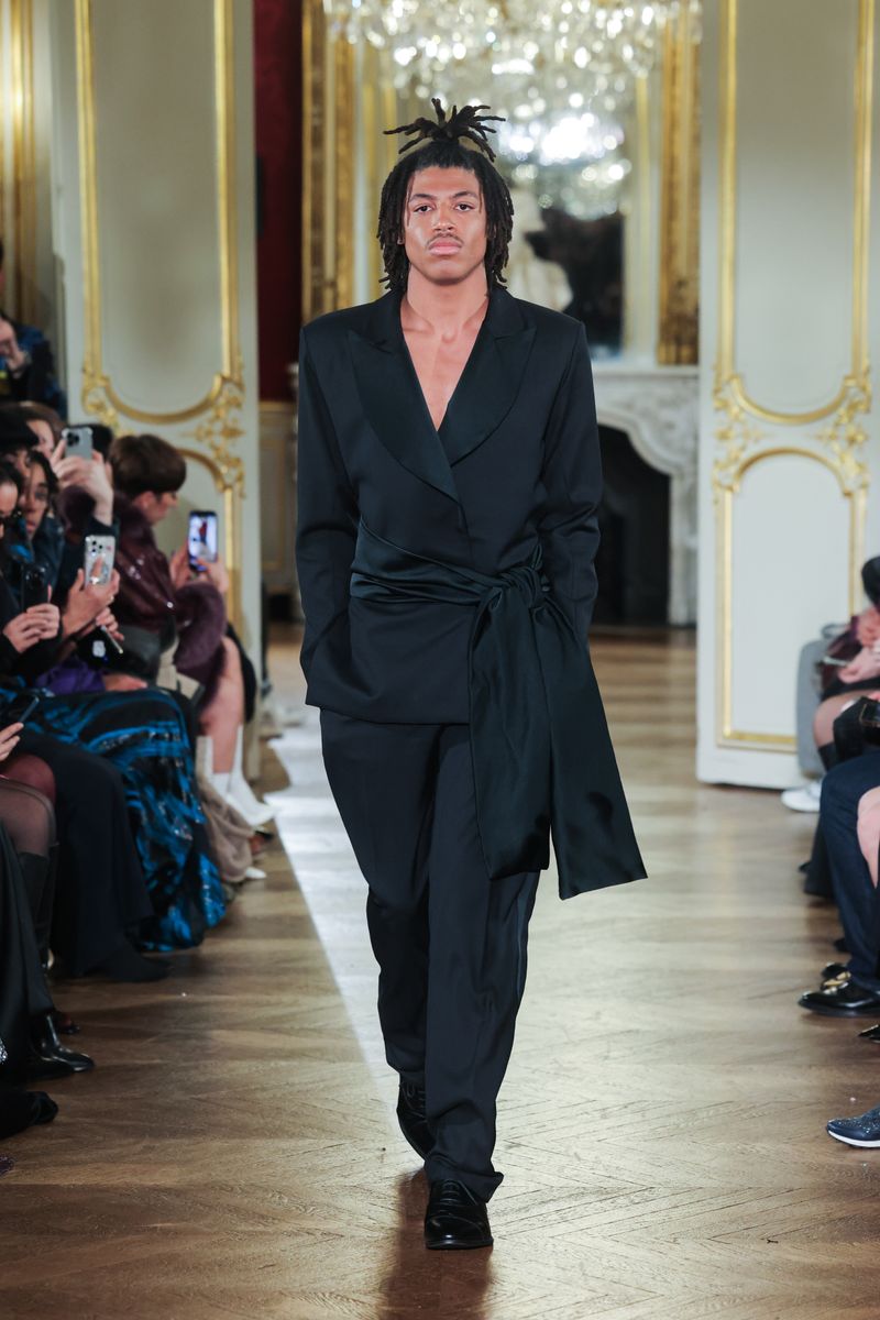 Henry Samuel opened the Lena Erziak Haute Couture Spring-Summer 2025 show as part of Paris Fashion Week in January 2025