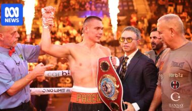 Tim Tszyu dominates Denis Nurja to claim international middleweight title in Wollongong