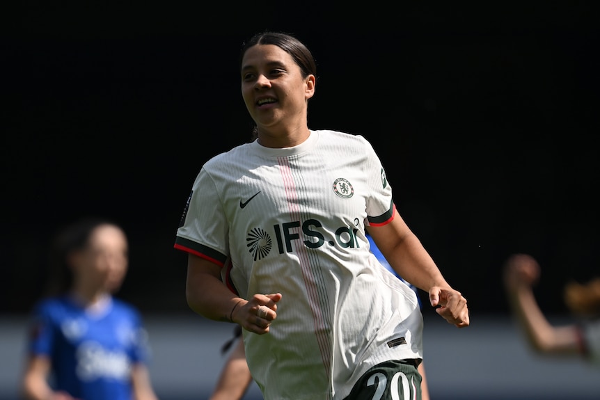 Sam Kerr smiles