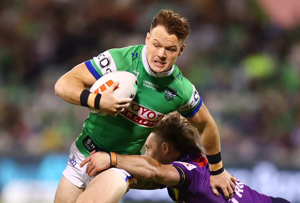 Seen here, Raiders young gun Ethan Strange.