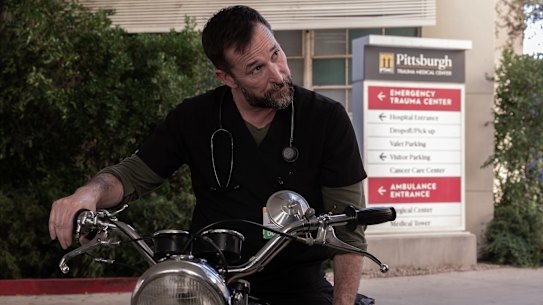 Noah Wyle as Dr Robby in The Pitt.