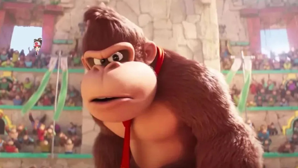 Donkey Kong in The Super Mario Bros. Movie.