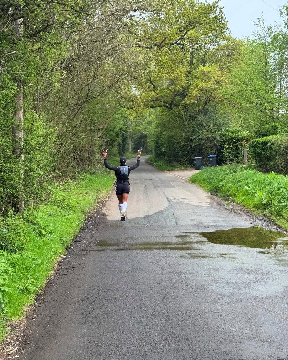 alexandra burke marathon training