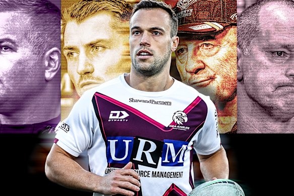 Manly’s Luke Brooks is now up to his ninth coach in the NRL.
