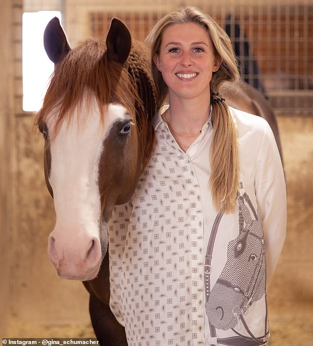 Michael Schumacher's daughter Gina says that turning to horses helped her in the wake of her father's tragedy