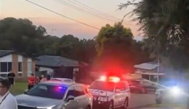 Evan Clark, 30, was arrested after his father John Clark, 58, was found suffering multiple stab wounds to his upper body at a home in Sydney's west (pictured)