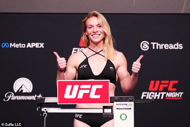 Cowan, 33, lost her third-straight fight in the promotion after receiving a brutal knee to the face