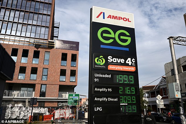 Australia's fuel excise has been halved for three months, taking 26.3 cents a litre off the price