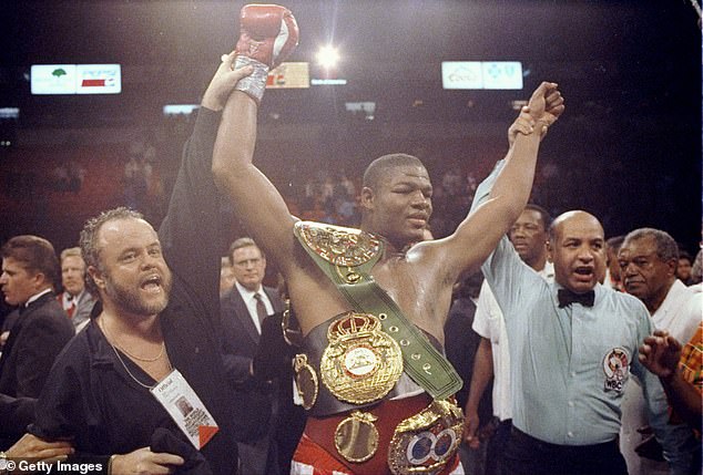 Riddick Bowe is crowned heavyweight champion of the world in Las Vegas after beating Evander Holyfield