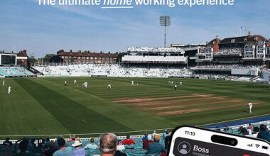 Surrey County Cricket Club posted this advertisement encouraging fans to 'WFO'