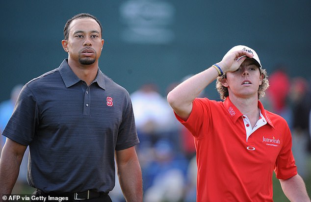 A fresh-faced McIlroy first played with Woods at an official event back in December 2010