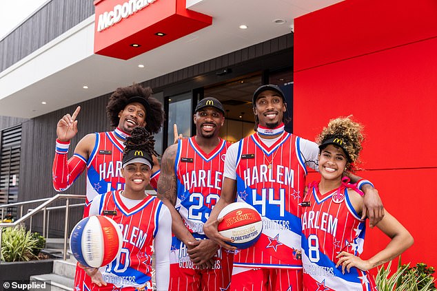 To celebrate the new Dunked menu range, Macca's has teamed up with basketball legends The Harlem Globetrotters for a special one-hour exclusive live fan event in Sydney: Macca's at Dunked Live
