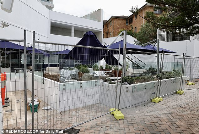 Some parts of the swanky venue remain off-limits because of construction work