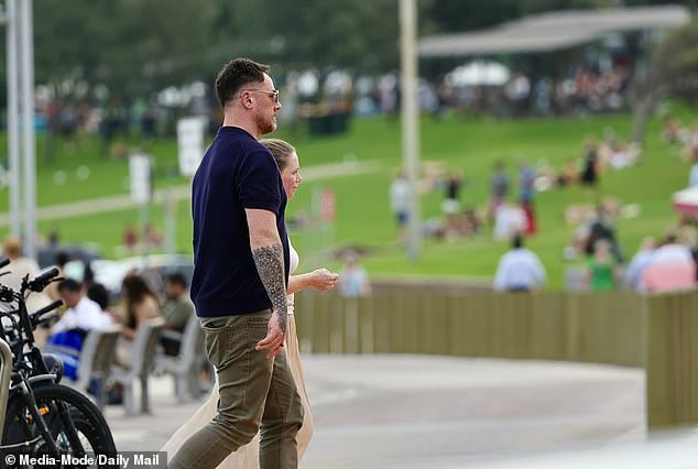 Mr Maguire was also spotted at Sydney's Bondi Beach on Friday