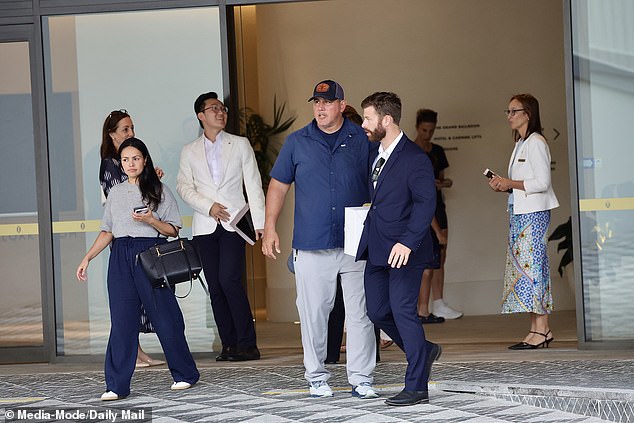 Four members of Meghan and Harry's team departed the Coogee hotel on Friday