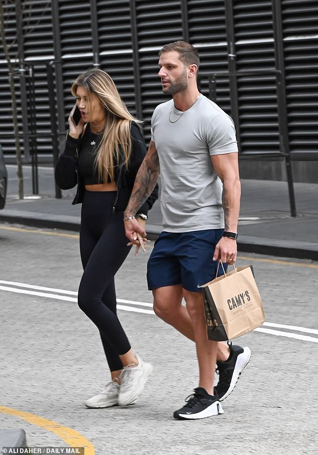 Gia Fleur (left) refused to take photos with Scott during the press day photo shoot and initially insisted on doing them alone. 'It was tense. They could barely get them in the same frame'