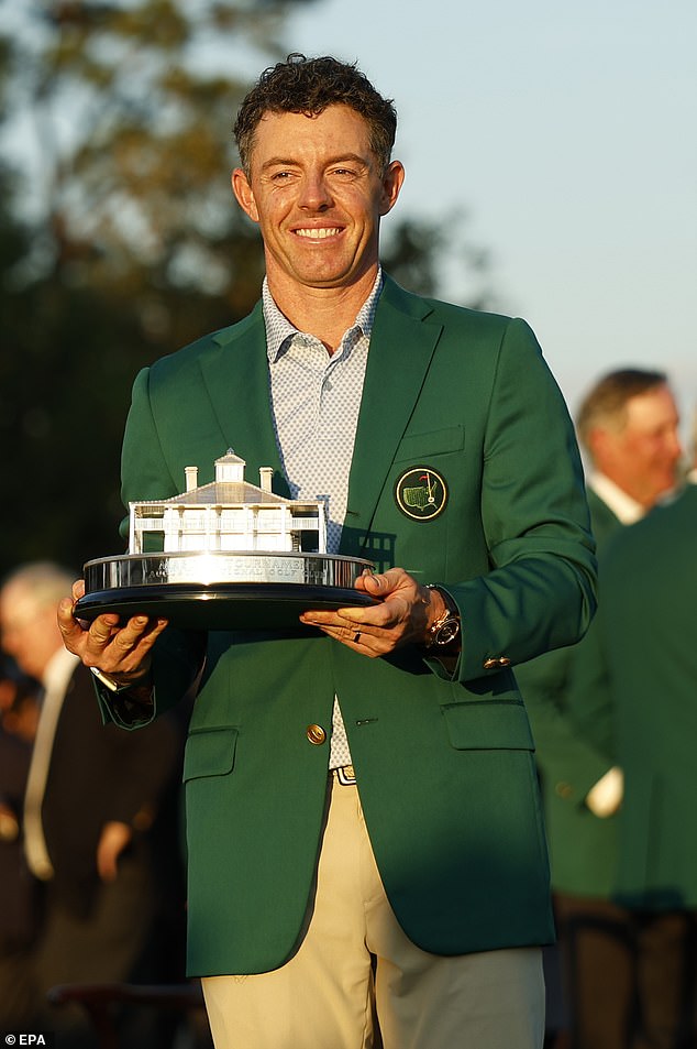 McIlroy (pictured) joined a very select group of all-time greats when he won his second straight title at Augusta National this week