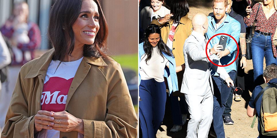 Meghan gives her review of Australia during third day of whirlwind tour - after Harry was ambushed by Channel Seven reporter in awkward selfie encounter