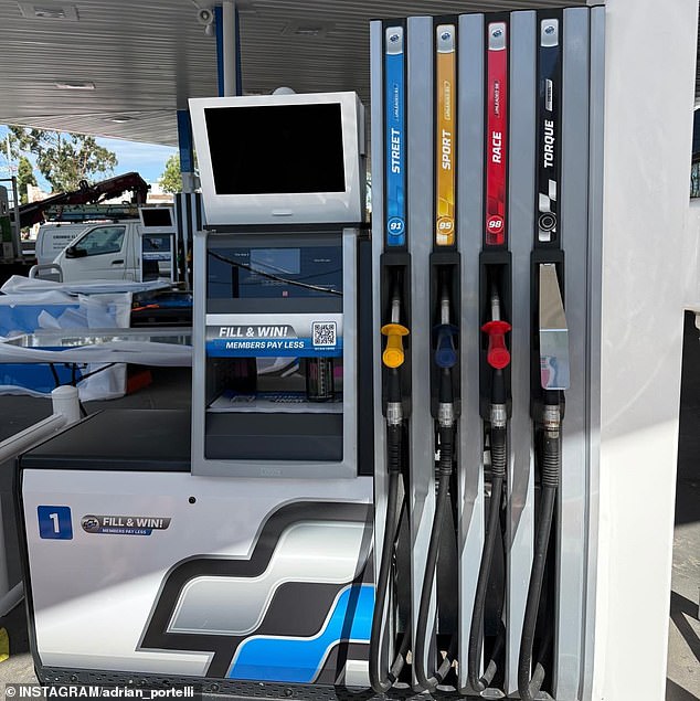 Portelli last week said the service station (above) would open in two weeks' time