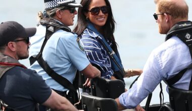 Meghan and Harry are escorted to a cruise on Sydney Harbour by NSW Police - after photos prove how YOU paid for HER to take a morning coastal walk
