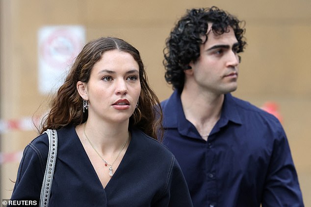 Charlotte MacInnes is pictured arriving at the Federal Court in Sydney on Monday