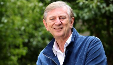 TV presenter sports commentator Dennis Cometti in record library as a young man, one month after his passing he will be honoured with a WA State Memorial. Picture: Supplied